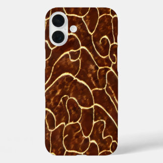 Coque Pour iPhone 16 Plus Faux cuir brut motif carrelé Western