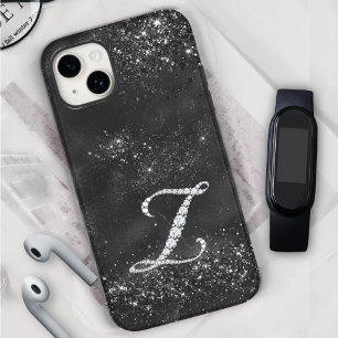 Coque Case-Mate iPhone Faux de cristal lettre de strass Z noir