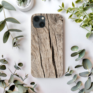 Case-Mate iPhone Case Faux écorce d'arbre fissurée Bois sculpté