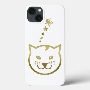 Case-Mate iPhone Case Faux Gold Chat Face - Couleur arrière - plan perso