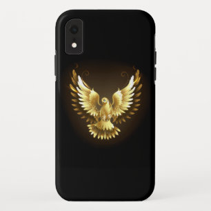 Case-Mate iPhone Case Faux Gold Foil Peace Dove en noir