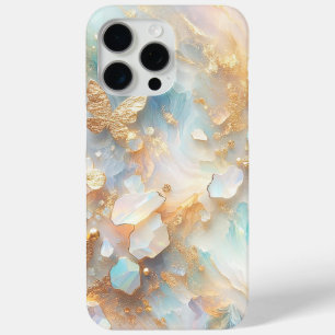 Coque Case-Mate iPhone Faux Holographique Opal Moonstone Gold Butterfly