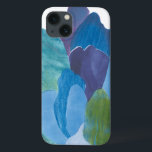 Etui iPhone 13 Faux Indigo I<br><div class="desc">Floral</div>