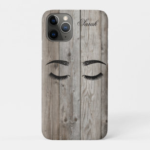 Case-Mate iPhone Case Faux lashes Wood Texture