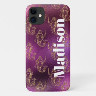 Case-Mate iPhone Case Faux Parties scintillant violet et Motif de sirène