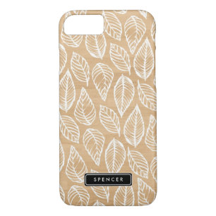 Coque Case-Mate iPhone Faux Wood   Feuille Motif personnalisé iPhone 7 Co