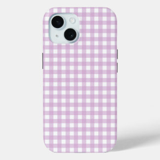 Coque Case-Mate iPhone Faye and Lauren Soft Purple Gingham