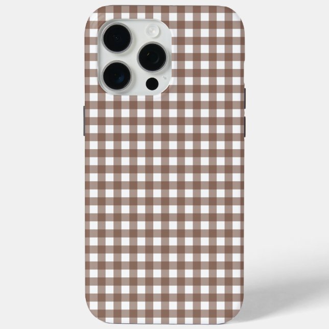 Coques Case-Mate iPhone Faye et Lauren Brown En vichy (Verso)