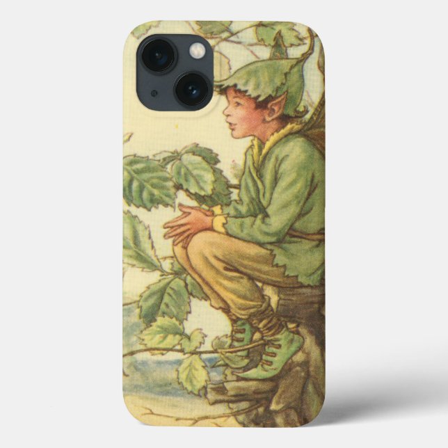 Coques Case-Mate iPhone Fée à ailes d'orme s'asseyant dans un arbre (Verso)