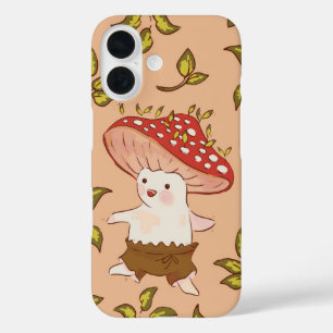 Coque Pour iPhone 16 Fée de champignons de la forêt Amie de champignons