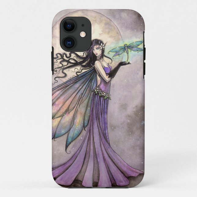 Coques Case-Mate iPhone Fée libellule de nuit Fantaisie artistique (Dos)