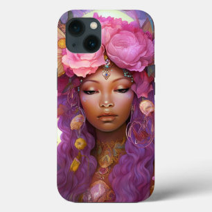 Case-Mate iPhone Case Fée noire Queen rose violet Imaginaire Art