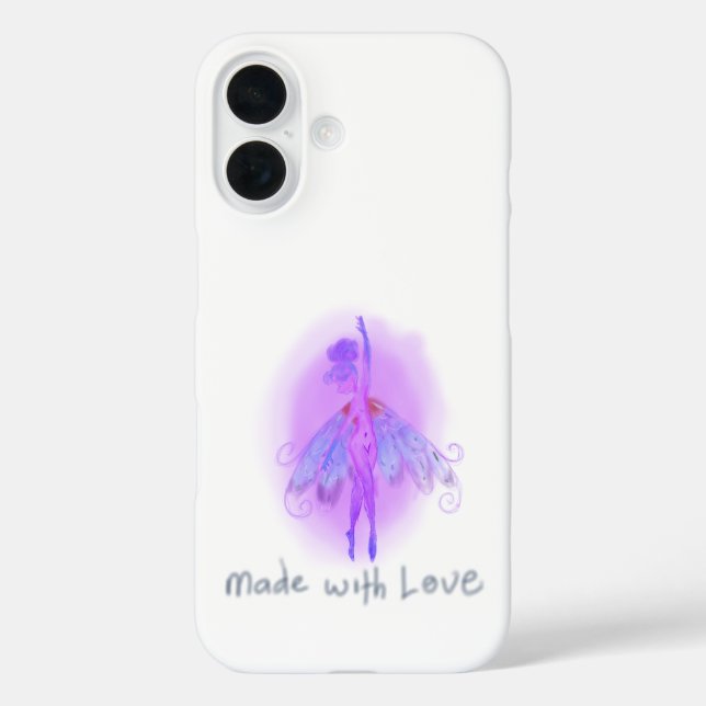 Coques Case-Mate iPhone Fée Violette Rêveuse – Fantaisie Rose et Lavande D (Verso)