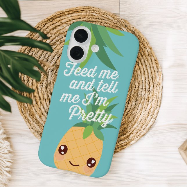 Coques Case-Mate iPhone Feed Me & Tell Me I'm Joty | Ananas mignon (Créateur téléchargé)