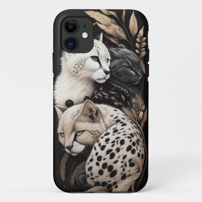 COQUES Case-Mate iPhone FELINE FINESSE #1 (Dos)
