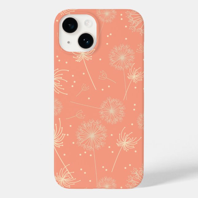 Coques Case-Mate iPhone Féminin Floral Pissenlit Rose (Verso)