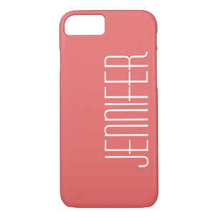 Etui iPhone Case-Mate Feminine Chic Coral Rose, Minimaliste Nom Jumbo