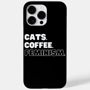 Coque Case-Mate iPhone Féminisme du café des chats