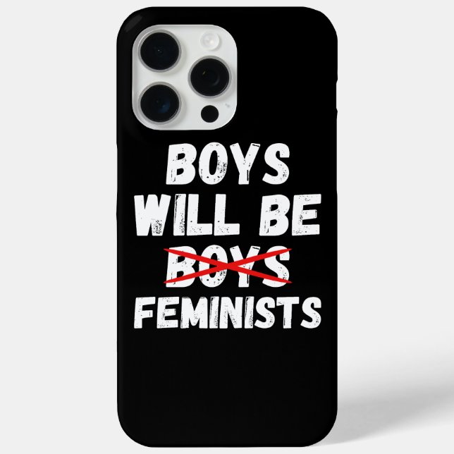 Coques Case-Mate iPhone Feminist Boy - Les garçons seront féministes II (Verso)