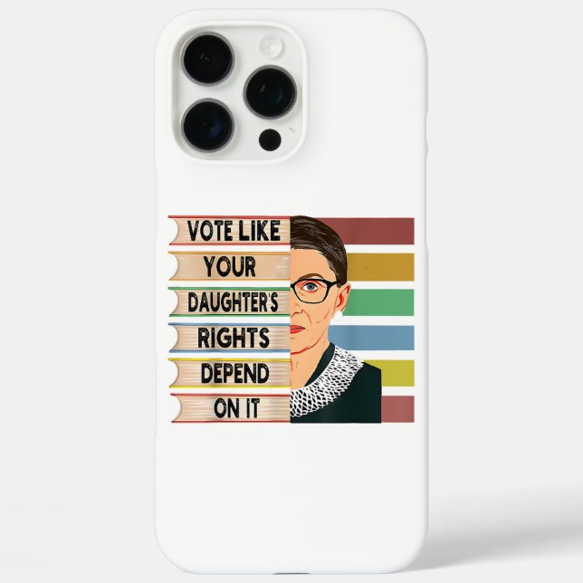 Coques Case-Mate iPhone Féministe Ruth Bader Ginsburg RBG Citation Fille A (Verso)