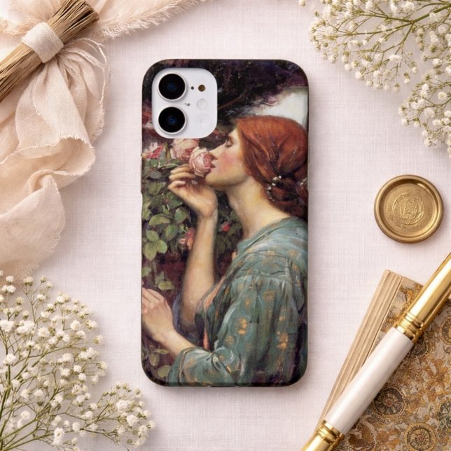 Coques Case-Mate iPhone Femme à la rose préraphaélite Art nouveau (Créateur téléchargé)