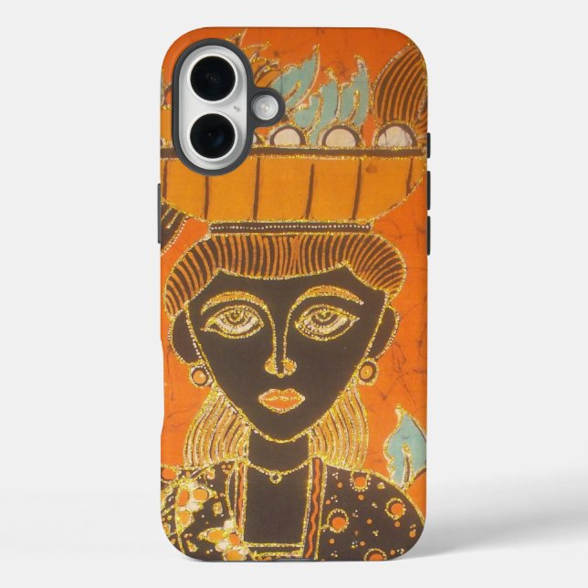 Coques Case-Mate iPhone Femme africaine portant panier d'art (Verso)