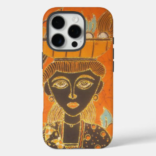 Coques iPhone 16 Pro Femme africaine portant panier d'art