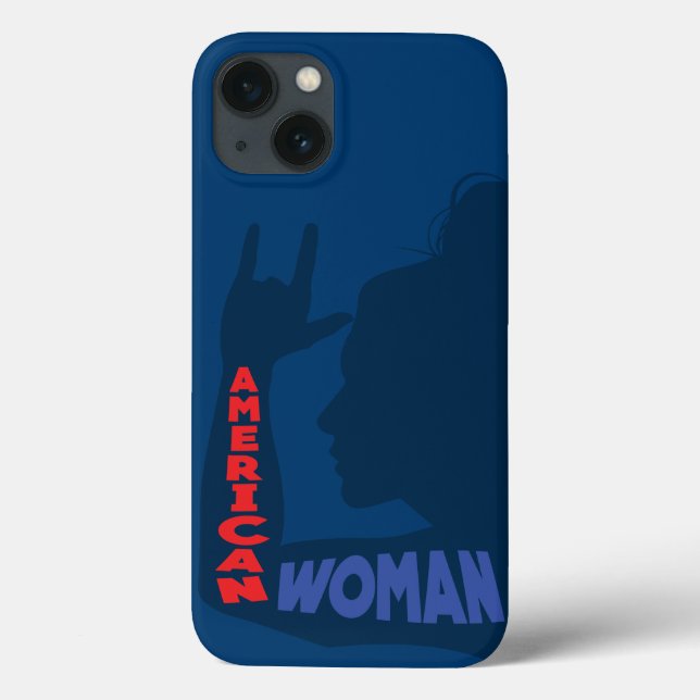 Coques Case-Mate iPhone Femme américaine Je t'aime (Verso)