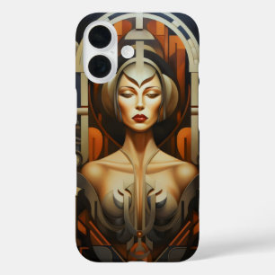 Coque Pour iPhone 16 Femme Art Déco Abstraite