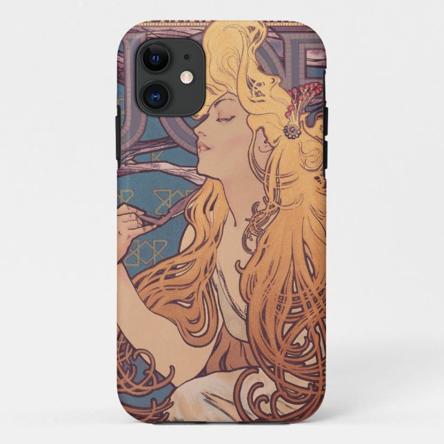 Coques Case-Mate iPhone Femme Art nouveau d'Alfonse Mucha pour Job (Dos)