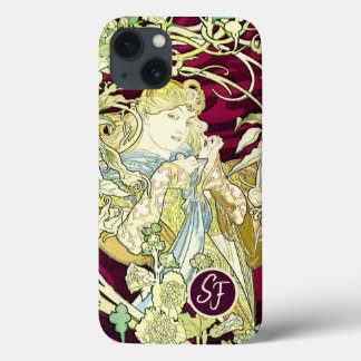 Case-Mate iPhone Case Femme Art Nouveau vintage Avec Marguerite Monogram
