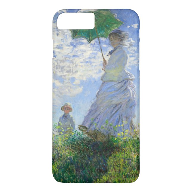 Coques Case-Mate iPhone Femme au parasol, Madame Monet et son fils (Dos)