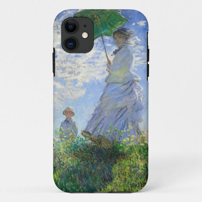 Coques Case-Mate iPhone Femme au parasol, Madame Monet et son fils (Dos)