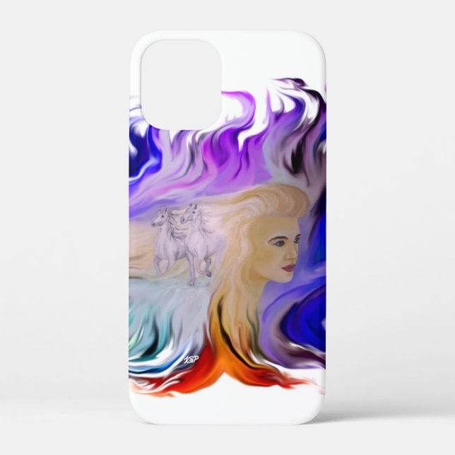 Coques Case-Mate iPhone Femme avec cheval (Verso)