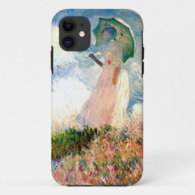 Coques Case-Mate iPhone "Femme avec la promenade Monet de parasol " (Dos)