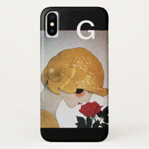 COQUE Case-Mate POUR iPhone FEMME AVEC MONOGRAMME ROSE ROUGE