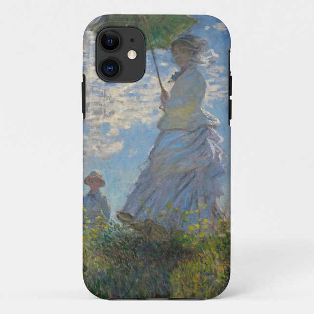 Coques Case-Mate iPhone Femme avec parasol - Madame Monet et son fils (Dos)