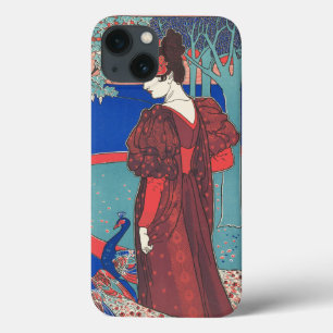 Etui iPhone Case-Mate Femme Avec Peacocks Art Nouveau Art Vintage