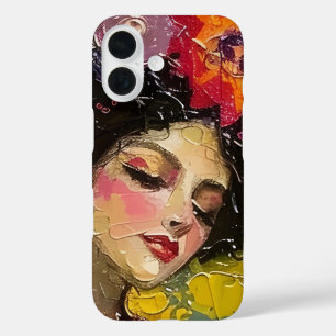 Coque Pour iPhone 16 Femme bénie en Kimono