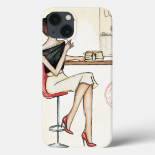 iPhone 13 Coque Femme branchée Boire du vin