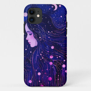 Case-Mate iPhone Case Femme céleste déesse Lune étoiles Ciel