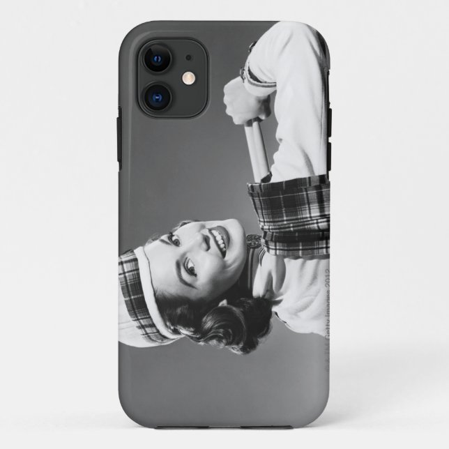 Coques Case-Mate iPhone Femme dans un casquette (Dos)