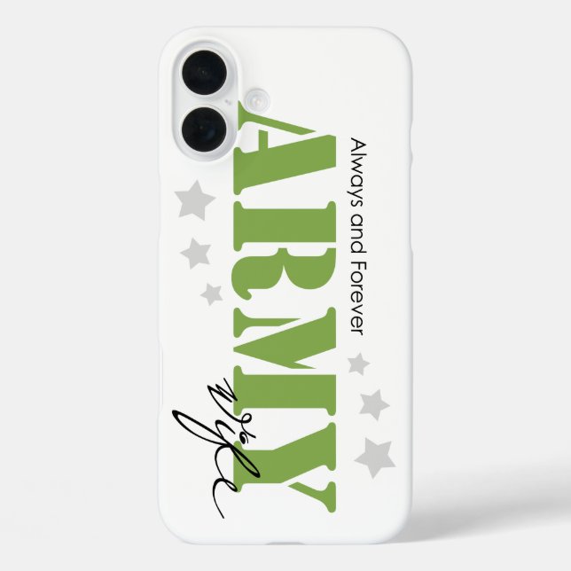 Coques Case-Mate iPhone Femme d'armée - Toujours et toujours (Verso)