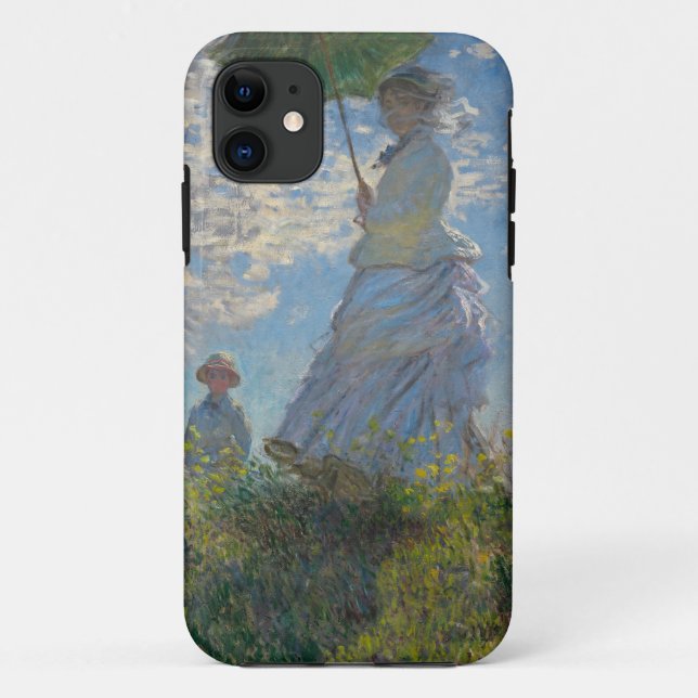 Coques Case-Mate iPhone Femme de Claude Monet avec un parasol 1875 (Dos)