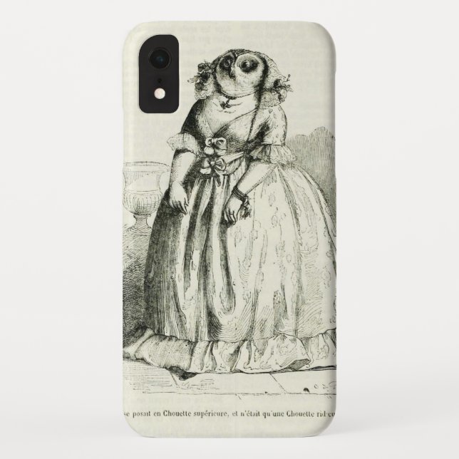 Coques Case-Mate iPhone Femme de hibou vintage (Dos)