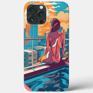 Case-Mate iPhone Case Femme de Miami Brickell sur un toit-baignoire