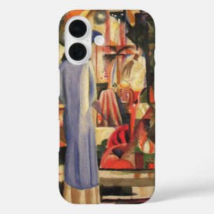 Coques iPhone 16 Femme devant une vitrine d'August Macke