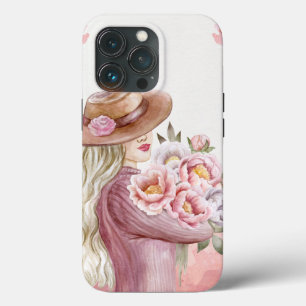 Case-Mate iPhone Case Femme Élégante avec Peonies Impression d'Art à l'A