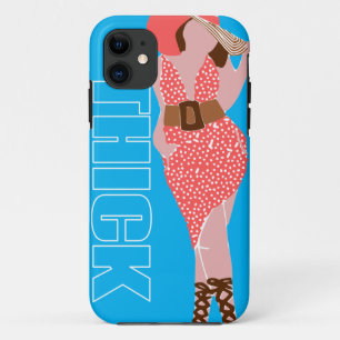 Coques Pour iPhone Femme épaisse dans une robe à pois