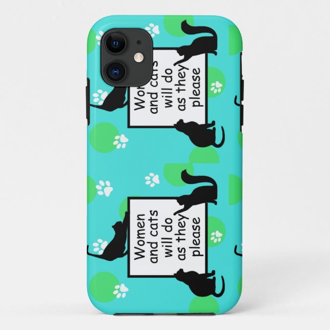Coques Case-Mate iPhone Femme et chats feront ce qu'ils veulent (Dos)